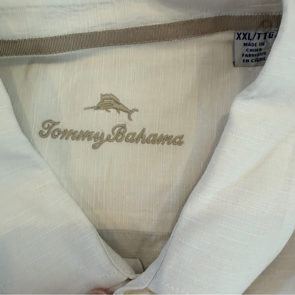 Tommy Bahama Cream Button Down Shirt - Picture 6 of 6